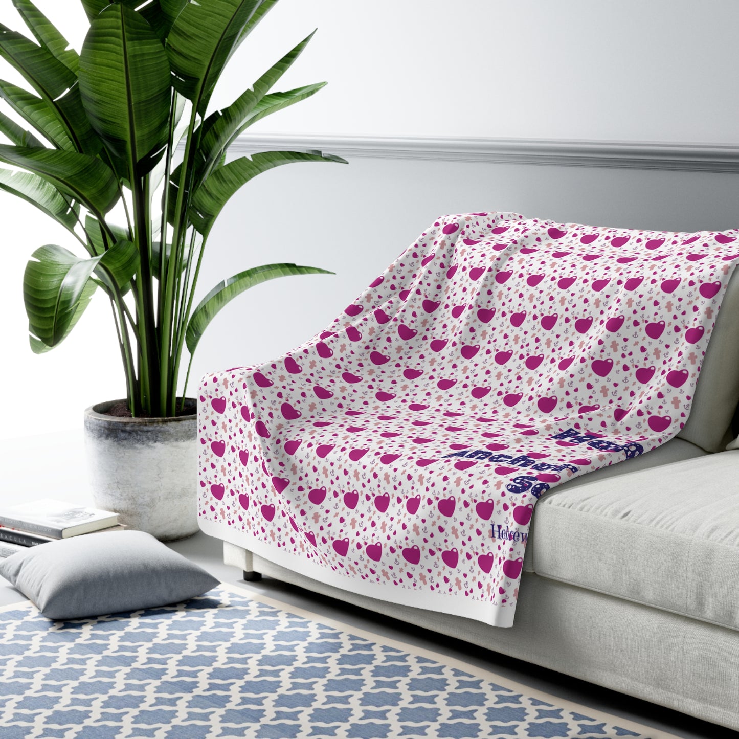 Sherpa Fleece Blanket - Hope as Anchor of Soul