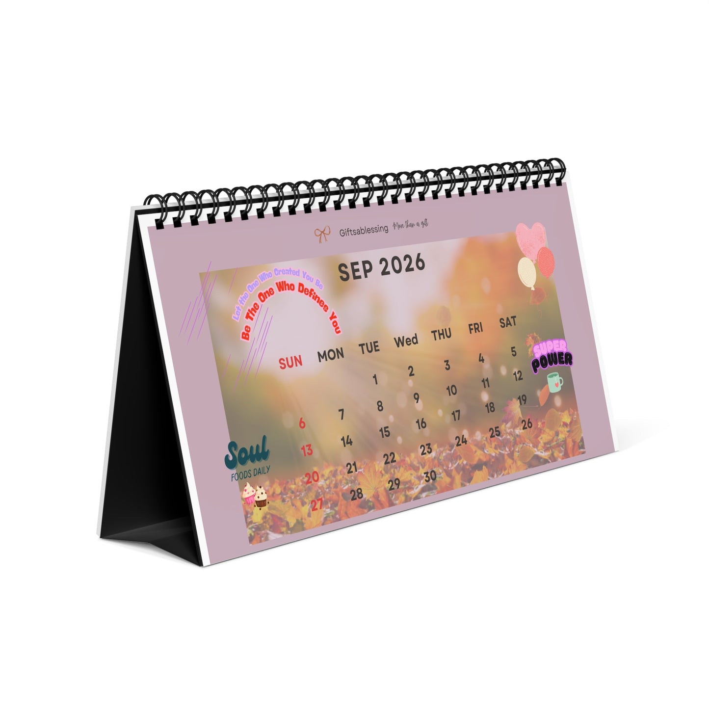 2026 Desk Calendar - Gifts a blessing
