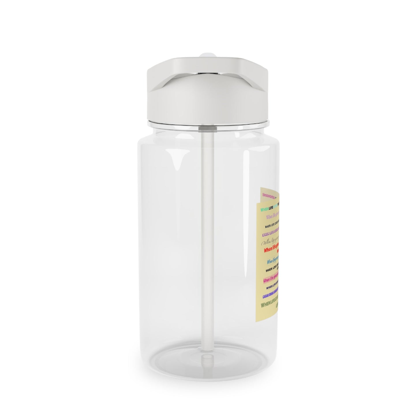 Inspirational Tritan Water Bottle - Stay Hydrated, Stay Positive - Gifts a blessing