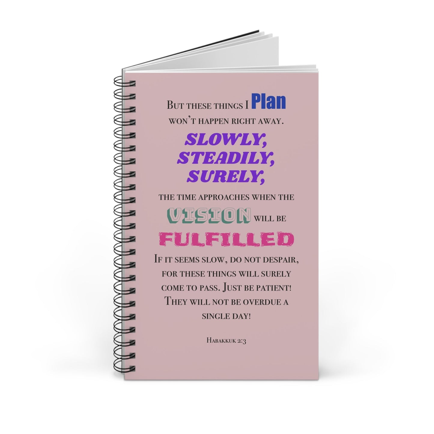 Spiral Journal with Empowering Scripture - Gifts a blessing