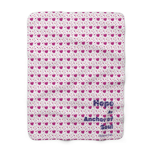 Sherpa Fleece Blanket - Hope as Anchor of Soul