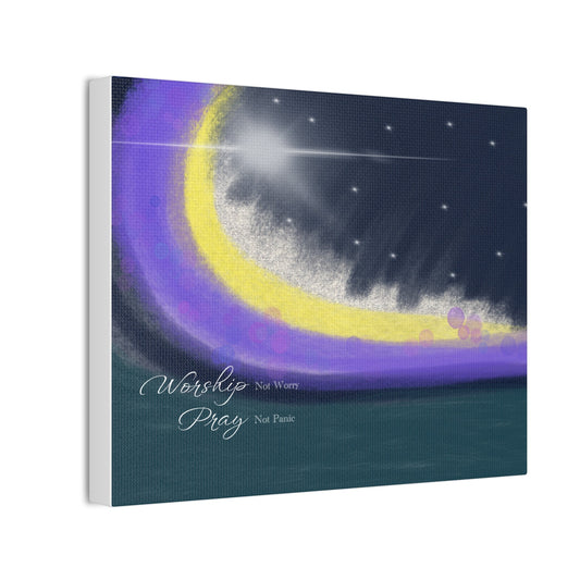 Canvas Stretched, 0.75"Worship Not Worry - Gifts a blessing