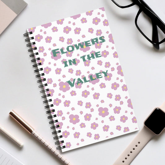 Spiral Journal - Uplifting Flowers Valley Growth Inspirational - Gifts a blessing
