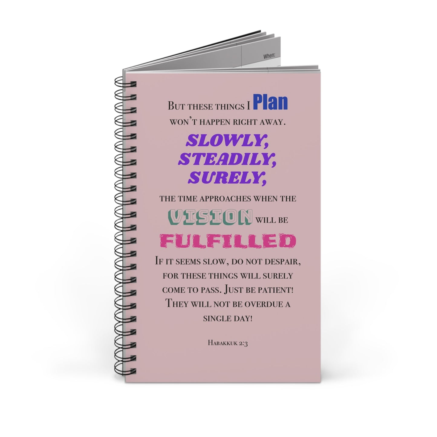 Spiral Journal with Empowering Scripture - Gifts a blessing
