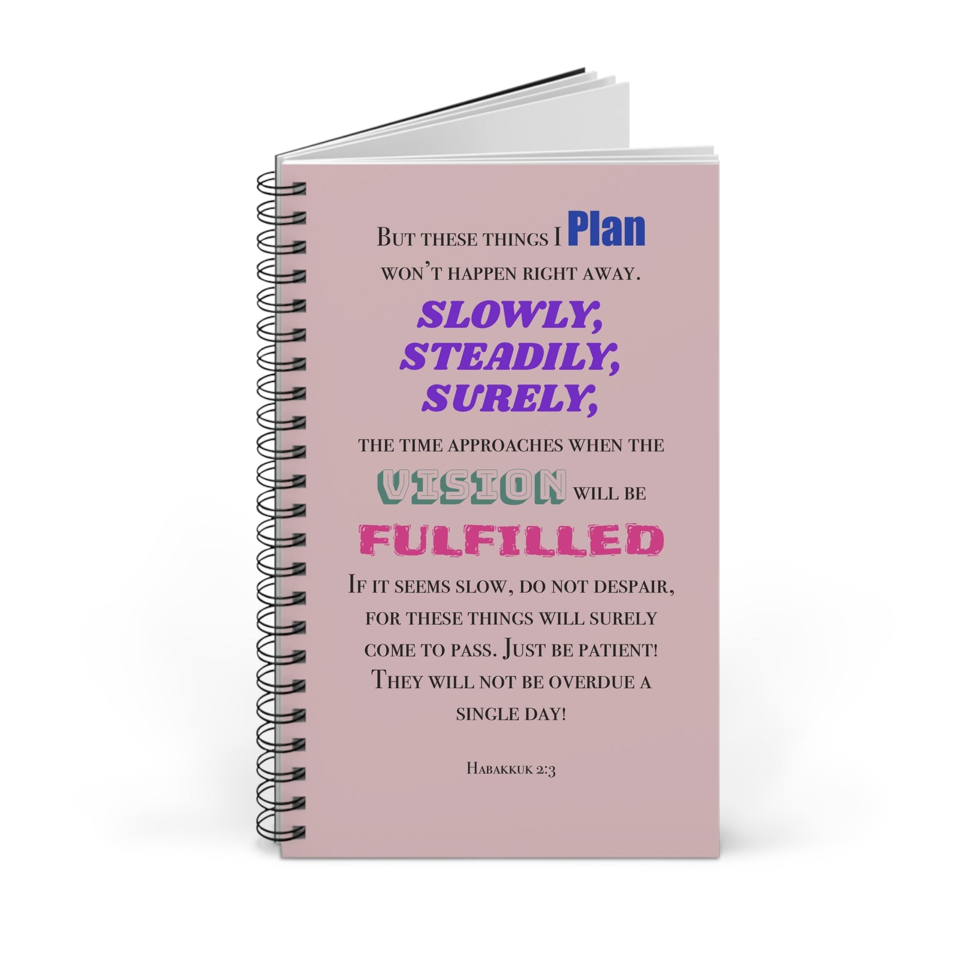 Spiral Journal with Empowering Scripture - Gifts a blessing