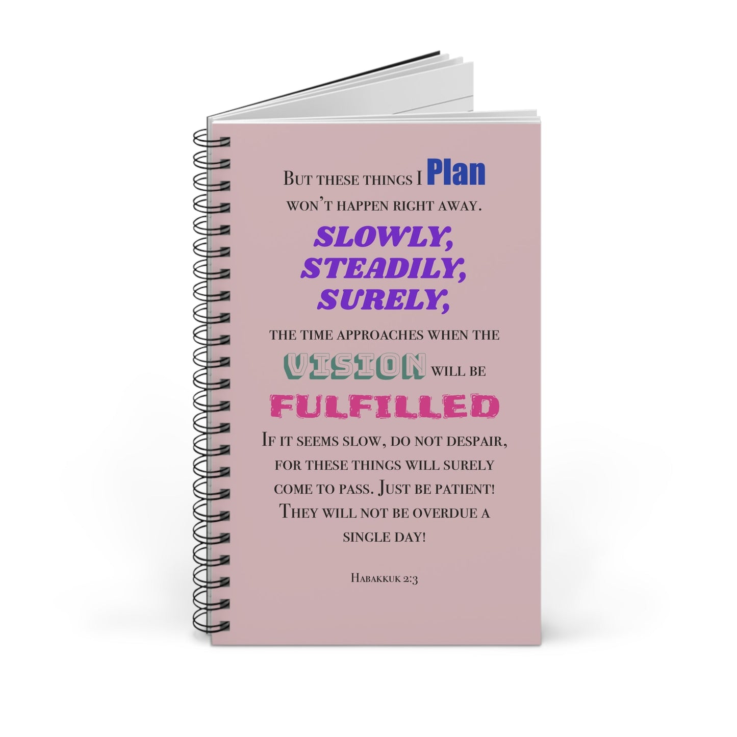 Spiral Journal with Empowering Scripture - Gifts a blessing